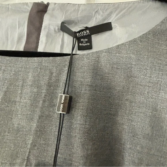 NWT Hugo Boss Size 8 Dinoma Wool Blend Boat Neck sleeveless Midi - Picture 6 of 12